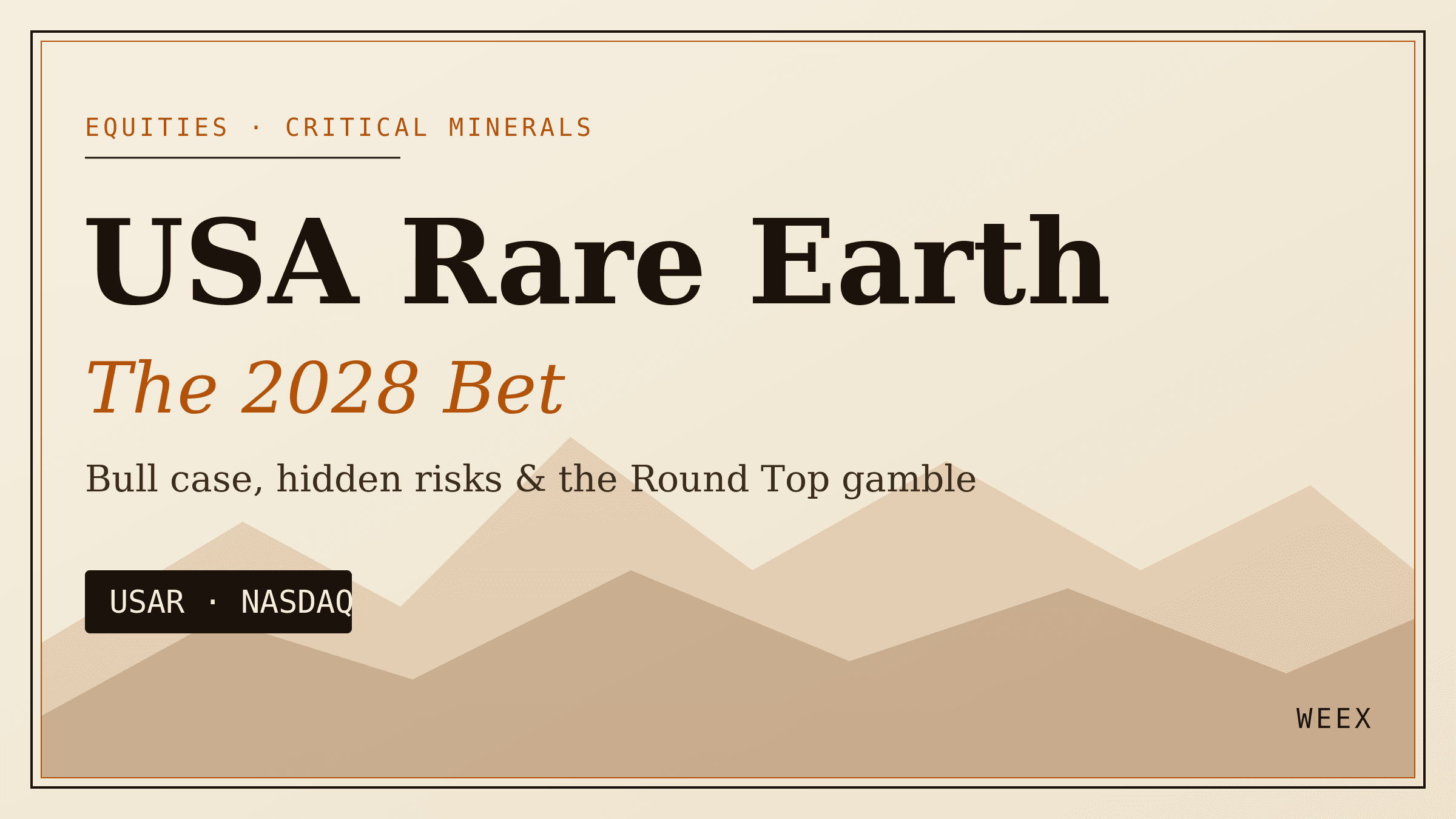 USAR 股价预测:USA Rare Earth 能否重回 40 美元?