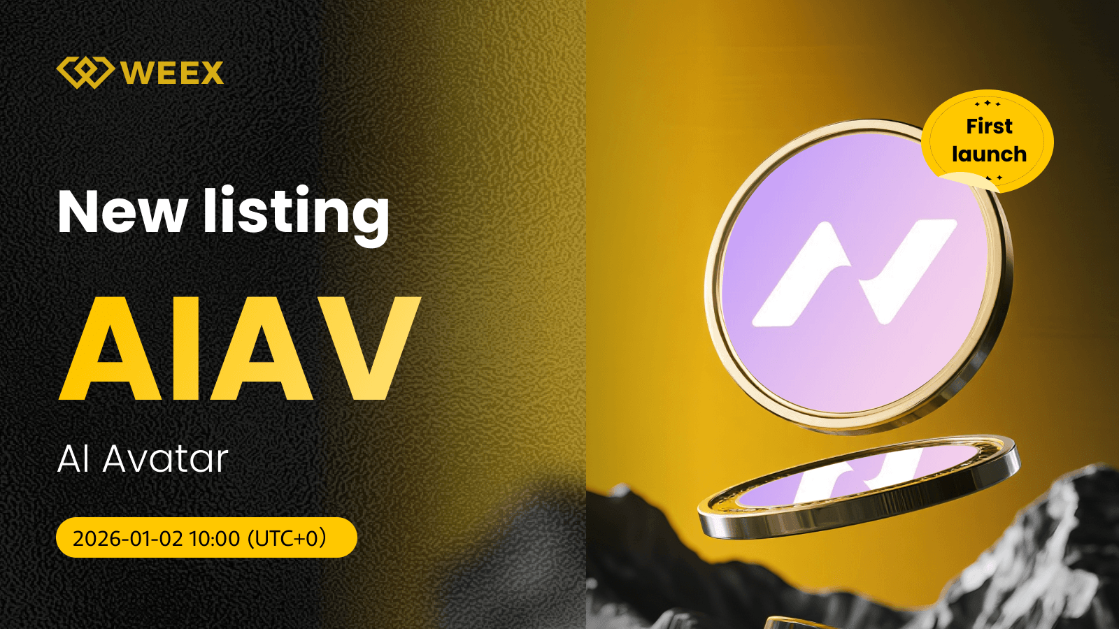 AIAV USDT Pair 在 WEEX 现货 上提供： AI头像(AIAV)硬币上市
