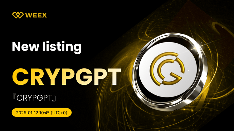 CRYPGPT USDT 对: CrypGPT Coin 上市于WEEX现货