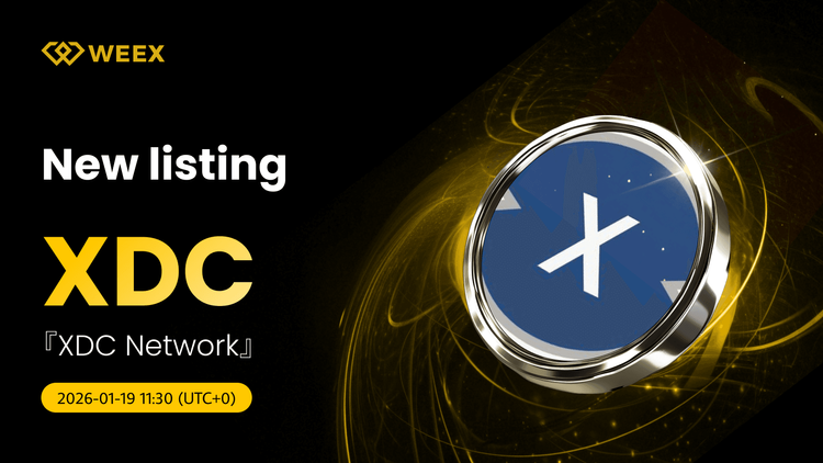 XDC USDT 交易对已上市:在 WEEX 现货上交易 XDC 网络币